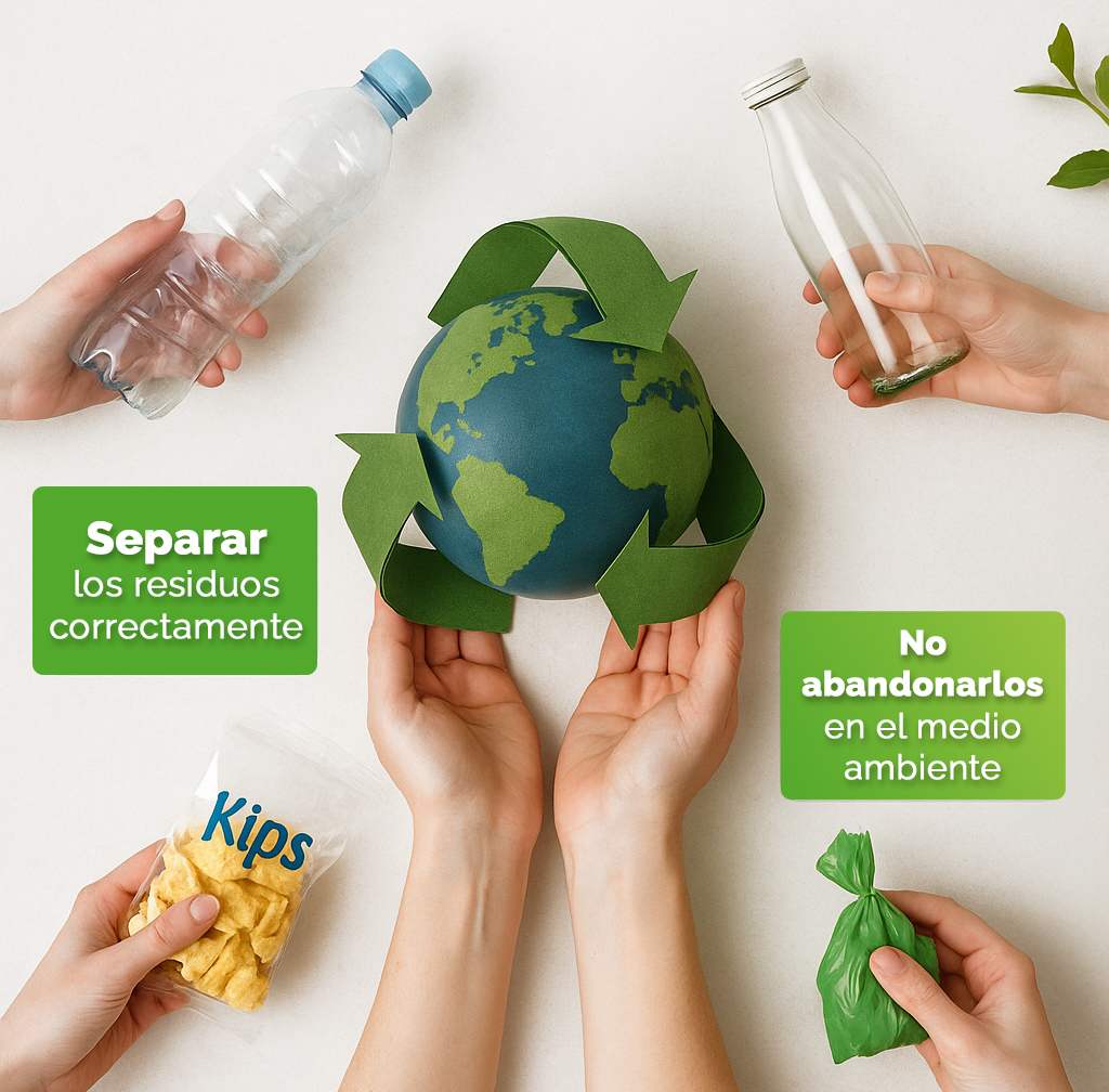 gestión de plásticos recuperados